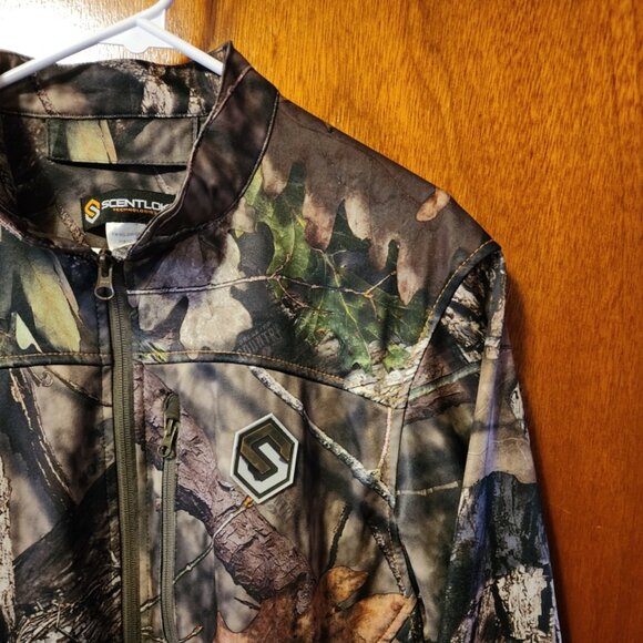 Men's Large Scentlok Mossy Oak Break-Up Country Camo Full Zip Jacket - Picture 4 of 12